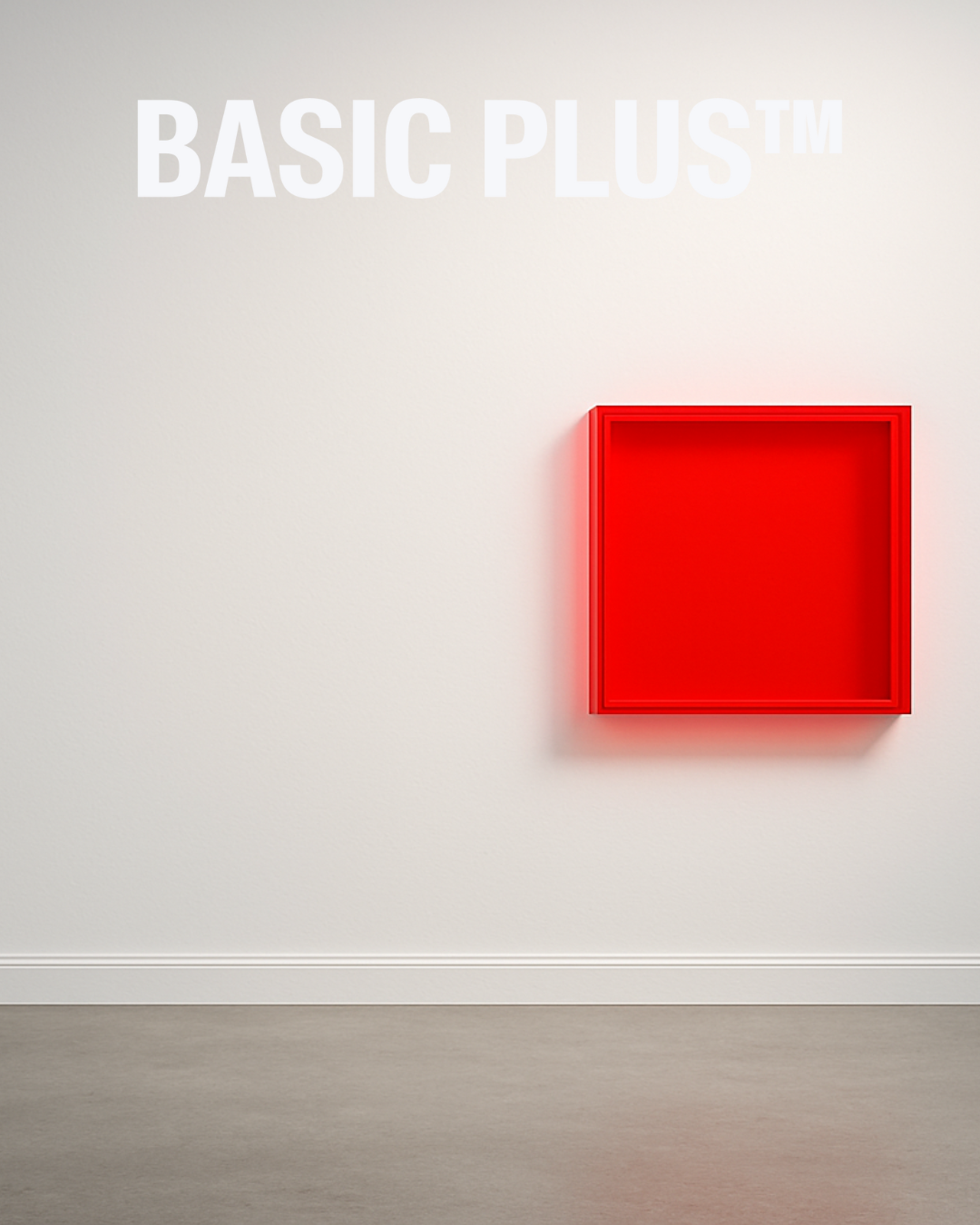 Transparent Red Acrylic Frame