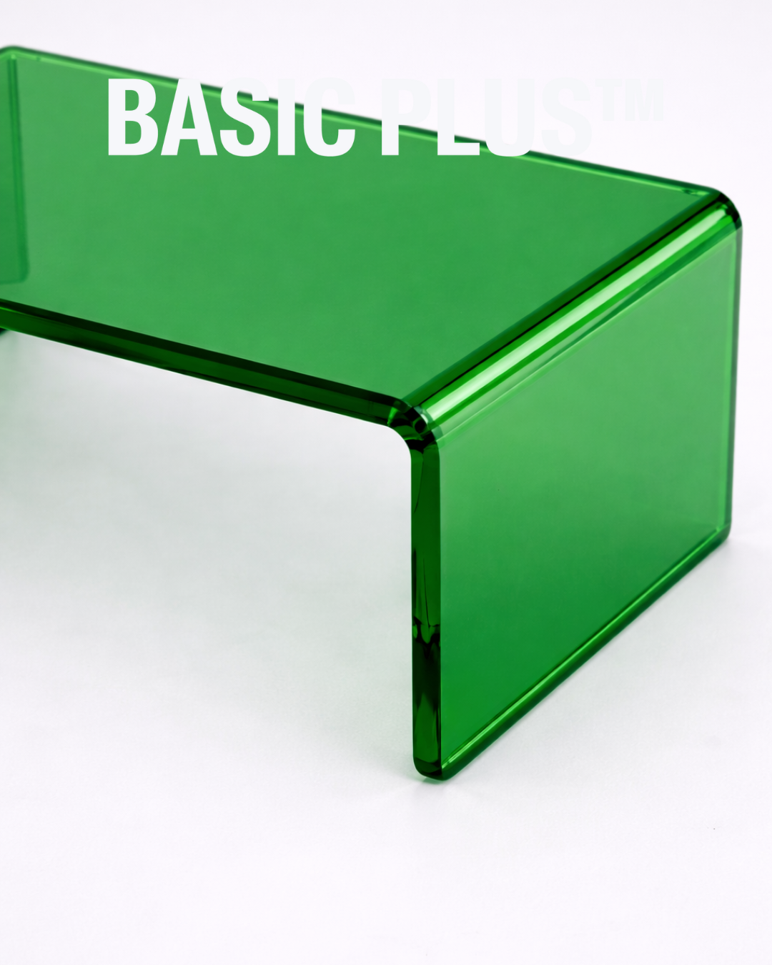 Transparent Green Acrylic Display Riser