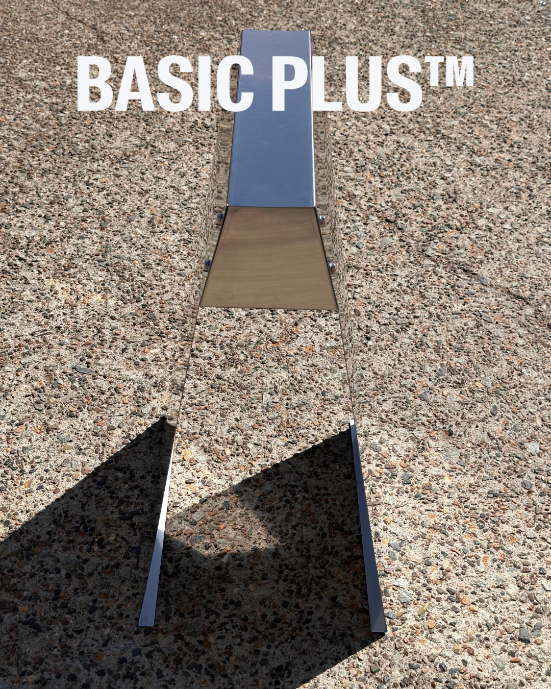 Brushed Stainless Steel A-Frame Sidewalk Sign with Flat Top