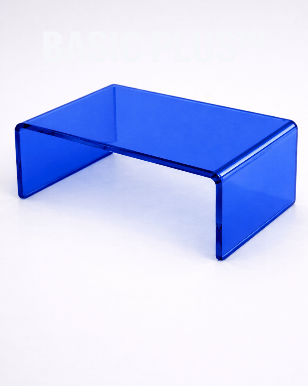 Transparent Blue Acrylic Display Riser