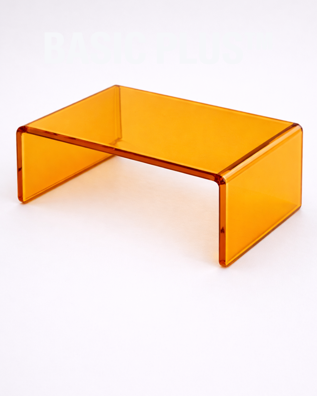 Transparent Amber Acrylic Display Riser